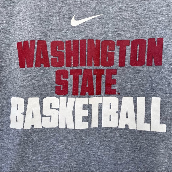 Nike Heather Grey Washington State Basketball Graphic Tee XL - Picture 2 of 8